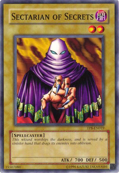 Common, Dark, Normal Monster, Spellcaster, Tournament Pack 8, Unlimited Sectarian of Secrets [TP8-EN019] Common - Trading Card World
