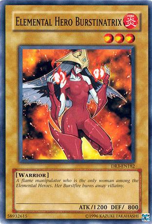 Common, Dark Revelation Volume 3, Fire, Normal Monster, Unlimited, Warrior Elemental Hero Burstinatrix [DR3-EN182] Common - Trading Card World