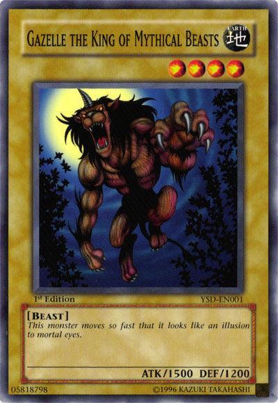 1st Edition, Beast, Common, Earth, Normal Monster, Starter Deck 2006, Unlimited Gazelle the King of Mythical Beasts [YSD-EN001] Common - Trading Card World