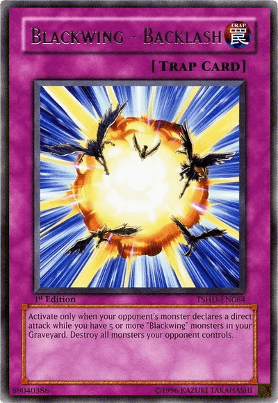 1st Edition, Normal Trap, Rare, The Shining Darkness, Trap, Unlimited Blackwing - Backlash [TSHD-EN064] Rare - Trading Card World