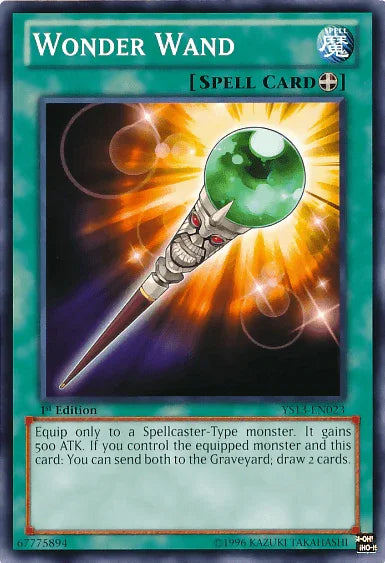 1st Edition, Common, Equip Spell, Spell, Super Starter: V for Victory Wonder Wand [YS13-EN023] Common - Trading Card World