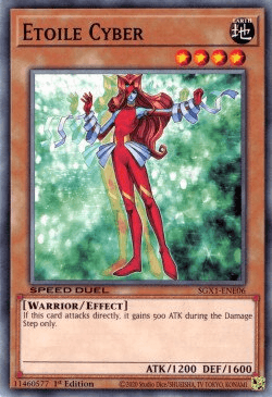 1st Edition, Common, Earth, Effect Monster, Speed Duel GX: Duel Academy Box, Warrior Etoile Cyber [SGX1-ENE06] Common - Trading Card World