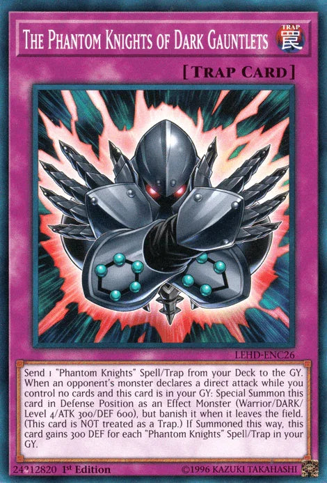 1st Edition, Common, Legendary Hero Decks, Normal Trap, Trap The Phantom Knights of Dark Gauntlets [LEHD-ENC26] Common - Trading Card World
