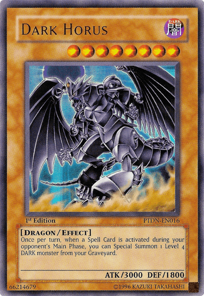 1st Edition, Dark, Dragon, Effect Monster, Phantom Darkness, Ultra Rare, Unlimited Dark Horus [PTDN-EN016] Ultra Rare - Trading Card World