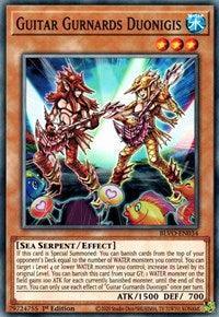 1st Edition, Blazing Vortex, Common, Effect Monster, Sea Serpent, Water Guitar Gurnards Duonigis [BLVO-EN034] Common - Trading Card World