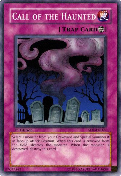 1st Edition, Common, Continuous Trap, Structure Deck: Fury from the Deep, Trap Call of the Haunted [SD4-EN027] Common - Trading Card World
