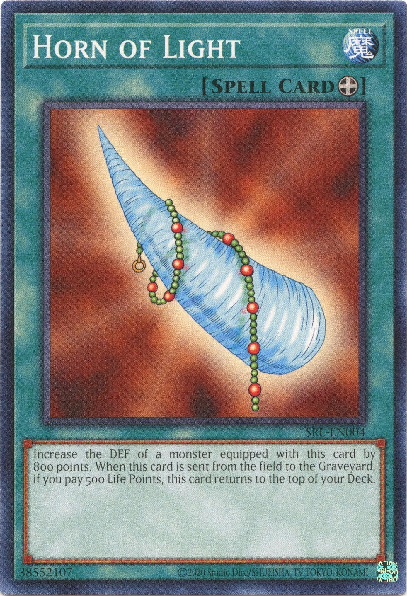 Common, Normal Spell, Spell, Spell Ruler (25th Anniversary Edition), Unlimited Horn of Light (25th Anniversary) [SRL-EN004] Common - Trading Card World