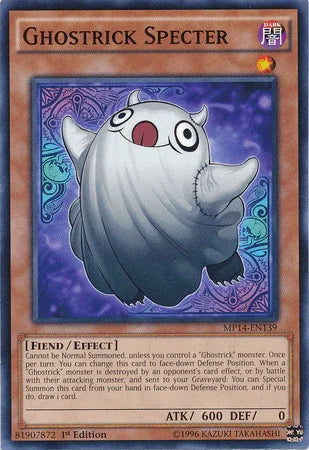 1st Edition, 2014 Mega-Tins Mega Pack, Common, Dark, Effect Monster, Fiend Ghostrick Specter [MP14-EN139] Common - Trading Card World