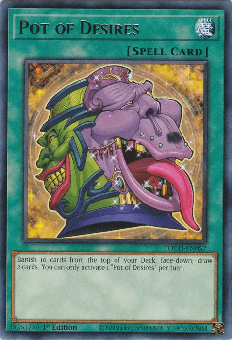 1st Edition, Normal Spell, Rare, Spell, Toon Chaos, Unlimited Pot of Desires [TOCH-EN057] Rare - Trading Card World