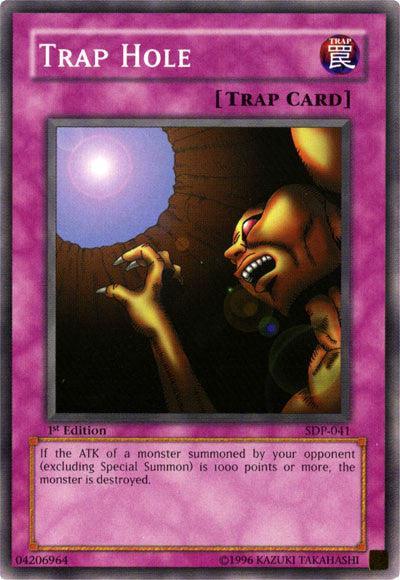 1st Edition, Common, Normal Trap, Starter Deck: Pegasus, Trap, Unlimited Trap Hole [SDP-041] Common - Trading Card World