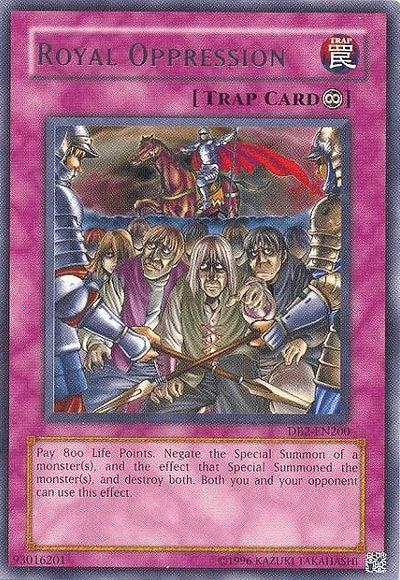 Continuous Trap, Dark Beginning 2, Rare, Trap, Unlimited Royal Oppression [DB2-EN200] Rare - Trading Card World