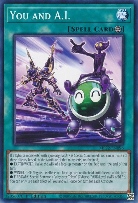 1st Edition, 2022 Tin of the Pharaoh's Gods, Common, Continuous Spell, Spell You and A.I. [MP22-EN096] Common - Trading Card World