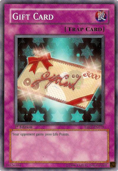 1st Edition, Common, Normal Trap, Tactical Evolution, Trap, Unlimited Gift Card [TAEV-EN078] Common - Trading Card World
