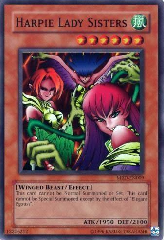 Effect Monster, Metal Raiders, Super Rare, Unlimited, Wind, Winged Beast Harpie Lady Sisters [MRD-EN009] Super Rare - Trading Card World