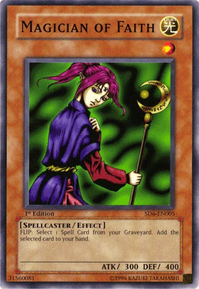1st Edition, Common, Effect Monster, Light, Spellcaster, Structure Deck: Spellcaster's Judgment, Unlimited Magician of Faith [SD6-EN005] Common - Trading Card World