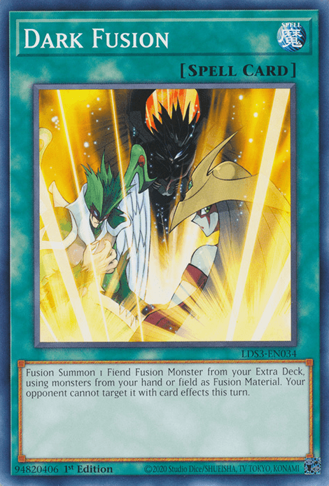 1st Edition, Common, Legendary Duelists: Season 3, Normal Spell, Spell Dark Fusion [LDS3-EN034] Common - Trading Card World