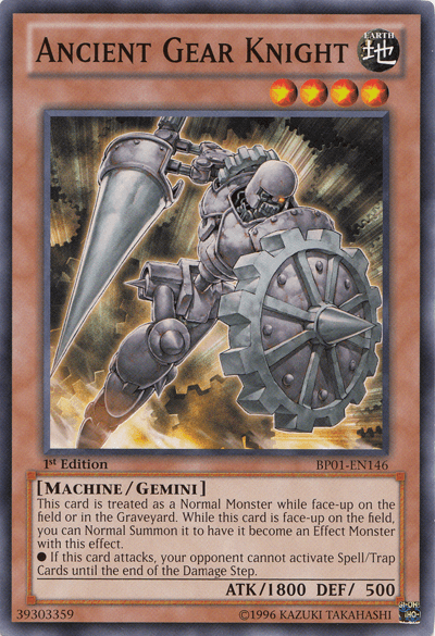 1st Edition, Battle Pack: Epic Dawn, Common, Earth, Effect Monster, Machine, Unlimited Ancient Gear Knight [BP01-EN146] Common - Trading Card World