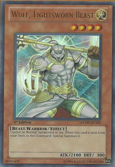 1st Edition, Beast-Warrior, Effect Monster, Light, Ra Yellow Mega Pack, Ultra Rare, Unlimited Wulf, Lightsworn Beast [RYMP-EN103] Ultra Rare - Trading Card World
