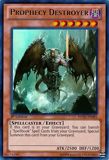 1st Edition, Dark, Effect Monster, Return of the Duelist, Spellcaster, Ultra Rare, Unlimited Prophecy Destroyer [REDU-EN081] Ultra Rare - Trading Card World