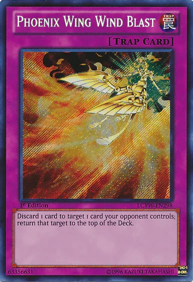 1st Edition, Legendary Collection 3: Yugi's World, Normal Trap, Secret Rare, Trap, Unlimited Phoenix Wing Wind Blast [LCYW-EN298] Secret Rare - Trading Card World