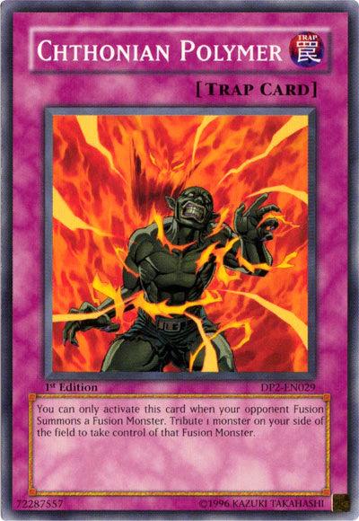 1st Edition, Common, Duelist Pack 2: Chazz Princeton, Normal Trap, Trap, Unlimited Chthonian Polymer [DP2-EN029] Common - Trading Card World