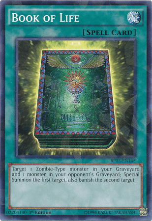 1st Edition, Battle Pack 3: Monster League, Normal Spell, Shatterfoil Rare, Spell Book of Life [BP03-EN145] Shatterfoil Rare - Trading Card World
