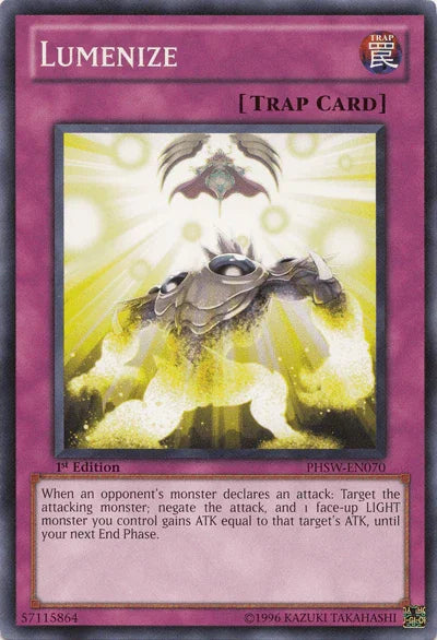 1st Edition, Common, Normal Trap, Photon Shockwave, Trap, Unlimited Lumenize [PHSW-EN070] Common - Trading Card World