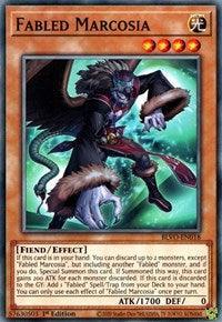1st Edition, Blazing Vortex, Common, Effect Monster, Fiend, Light Fabled Marcosia [BLVO-EN018] Common - Trading Card World