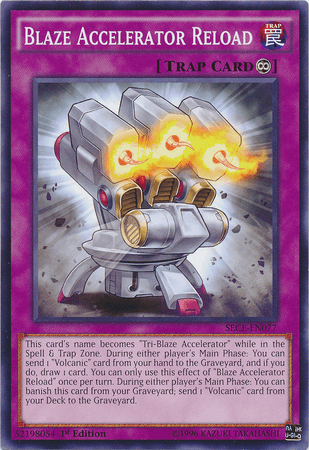 1st Edition, Common, Continuous Trap, Secrets of Eternity, Trap, Unlimited Blaze Accelerator Reload [SECE-EN077] Common - Trading Card World