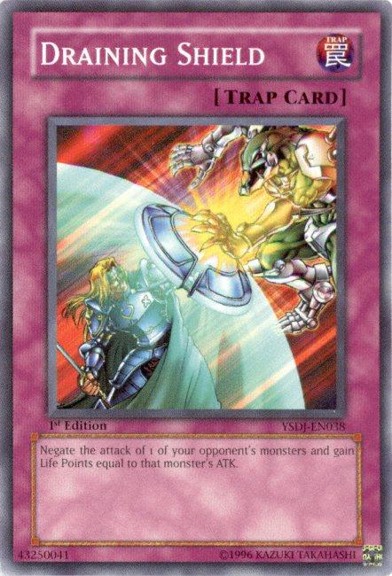 1st Edition, Common, Normal Trap, Starter Deck: Jaden Yuki, Trap, Unlimited Draining Shield [YSDJ-EN038] Common - Trading Card World