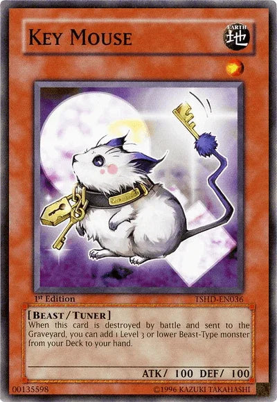 1st Edition, Beast, Common, Earth, The Shining Darkness, Tuner Monster, Unlimited Key Mouse [TSHD-EN036] Common - Trading Card World