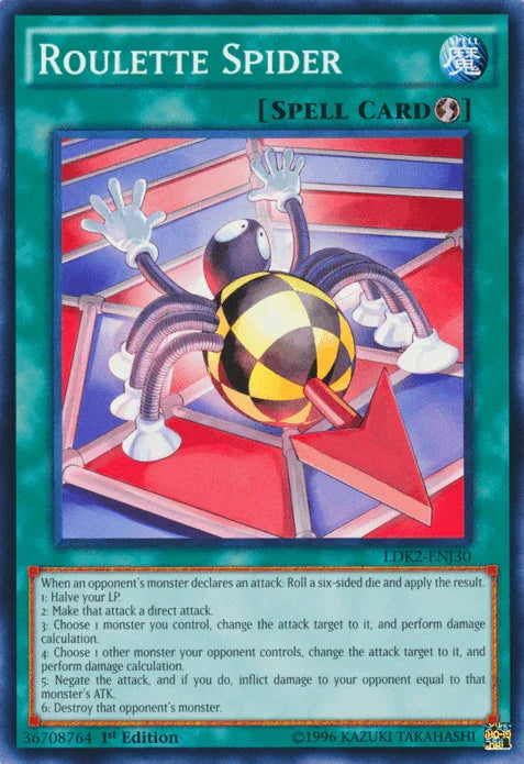 1st Edition, Common, Legendary Decks II, Quick Play Spell, Spell, Unlimited Roulette Spider [LDK2-ENJ30] Common - Trading Card World