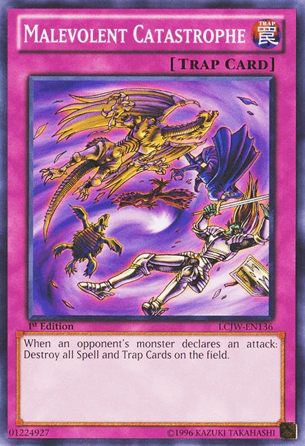 1st Edition, Common, Legendary Collection 4: Joey's World, Normal Trap, Trap Malevolent Catastrophe [LCJW-EN136] Common - Trading Card World