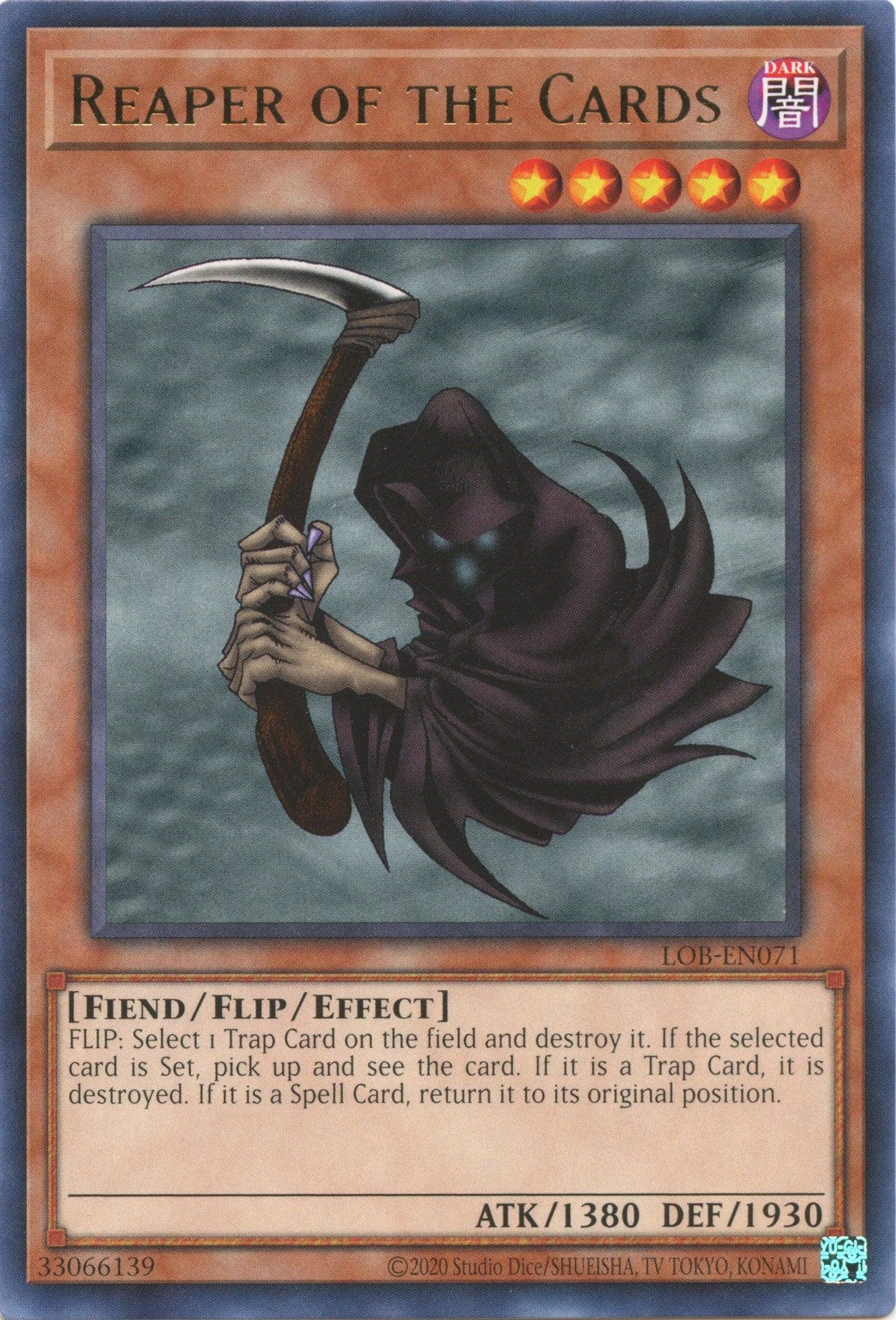 Dark, Effect Monster, Fiend, Legend of Blue Eyes White Dragon (25th Anniversary Edition), Rare, Unlimited Reaper of the Cards (25th Anniversary) [LOB-EN071] Rare - Trading Card World