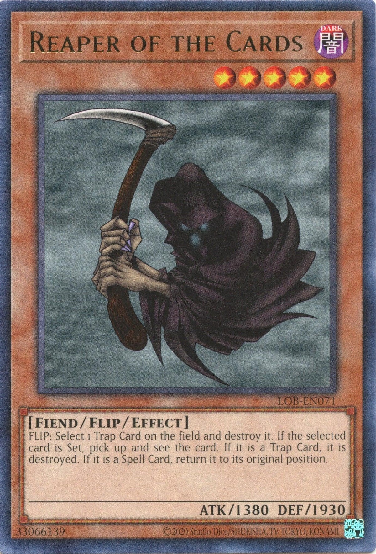 Dark, Effect Monster, Fiend, Legend of Blue Eyes White Dragon (25th Anniversary Edition), Rare, Unlimited Reaper of the Cards (25th Anniversary) [LOB-EN071] Rare - Trading Card World