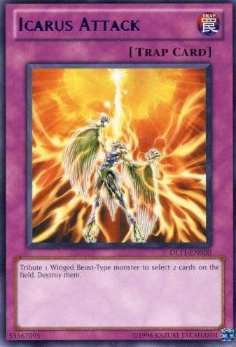 Duelist League Promo, Normal Trap, Rare, Trap, Unlimited Icarus Attack (Purple) [DL11-EN020] Rare - Trading Card World