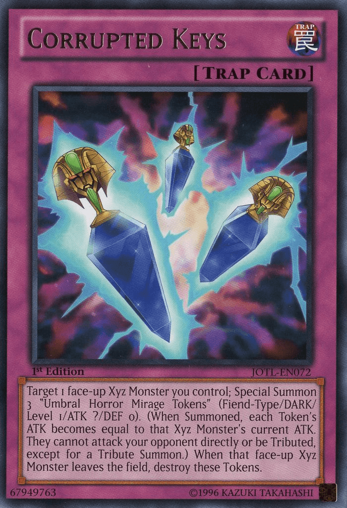 1st Edition, Judgment of the Light, Normal Trap, Rare, Trap, Unlimited Corrupted Keys [JOTL-EN072] Rare - Trading Card World