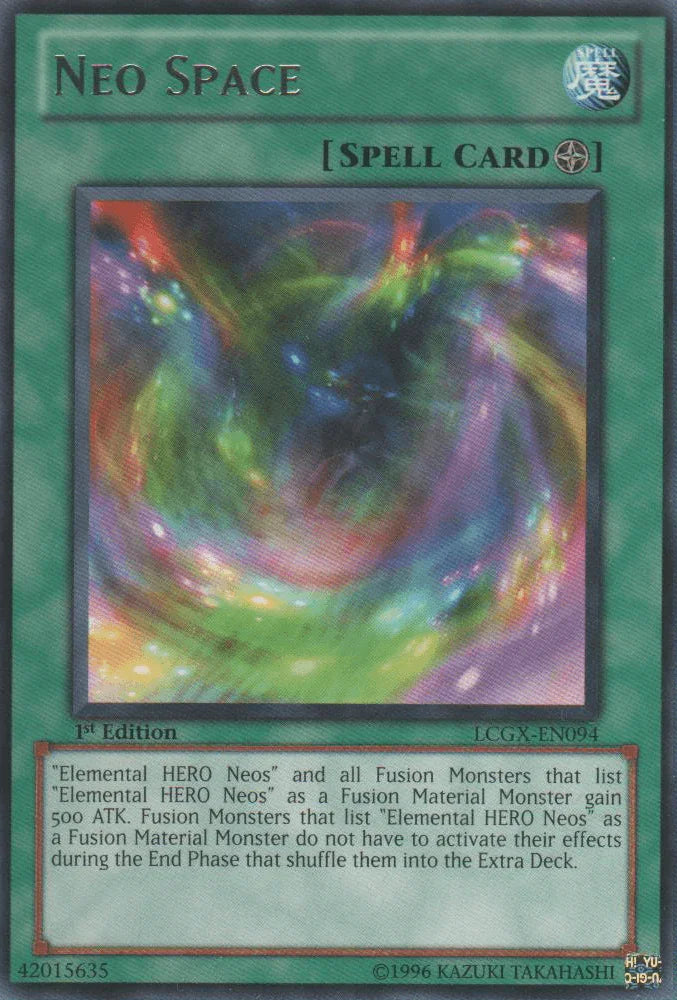 1st Edition, Field Spell, Legendary Collection 2, Rare, Spell, Unlimited Neo Space [LCGX-EN094] Rare - Trading Card World