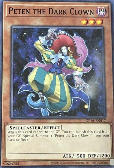 Common, Dark, Effect, OTS Tournament Pack 16, Spellcaster, Unlimited Peten the Dark Clown [OP16-EN017] Common - Trading Card World