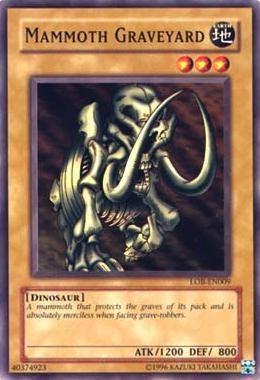 Common, Dinosaur, Earth, Normal Monster, The Legend of Blue Eyes White Dragon, Unlimited Mammoth Graveyard [LOB-EN009] Common - Trading Card World