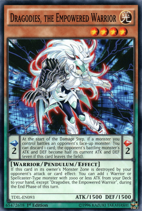 1st Edition, Common, Light, Pendulum/Effect Monster, The Dark Illusion, Unlimited, Warrior Dragodies, the Empowered Warrior [TDIL-EN093] Common - Trading Card World