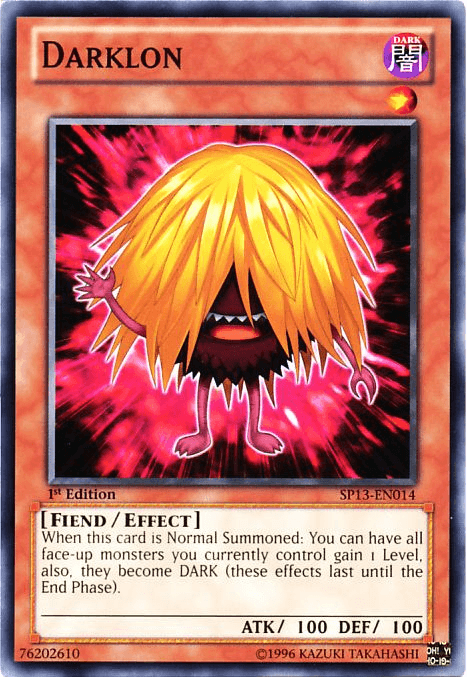 1st Edition, Common, Dark, Effect Monster, Fiend, Star Pack 2013, Unlimited Darklon [SP13-EN014] Common - Trading Card World