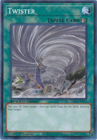 1st Edition, Common, Quick Play Spell, Speed Duel: Twisted Nightmares, Spell Twister [SS05-ENA23] Common - Trading Card World