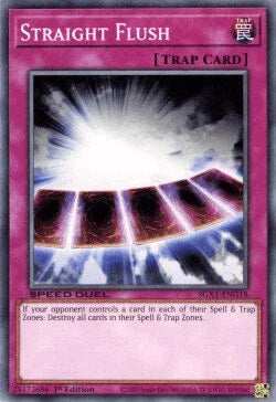 1st Edition, Common, Normal Trap, Speed Duel GX: Duel Academy Box, Trap Straight Flush [SGX1-ENG18] Common - Trading Card World