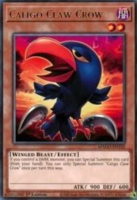 1st Edition, Dark, Effect Monster, Maximum Gold, Rare, Winged Beast Caligo Claw Crow [MAGO-EN102] Rare - Trading Card World