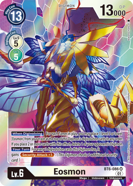 BT6-086, Digimon, Double Diamond, Mega, Super Rare, Unknown, White Eosmon [BT6-086] [Double Diamond] - Trading Card World