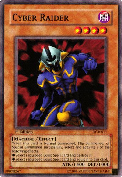 1st Edition, Common, Dark, Dark Crisis, Effect Monster, Machine, Unlimited Cyber Raider [DCR-011] Common - Trading Card World