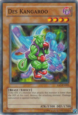 Beast, Common, Dark, Effect Monster, Invasion of Chaos, Unlimited Des Kangaroo [IOC-EN005] Common - Trading Card World