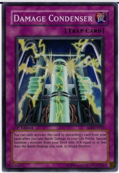 1st Edition, Normal Trap, Shadow of Infinity, Super Rare, Trap, Unlimited Damage Condenser [SOI-EN052] Super Rare - Trading Card World