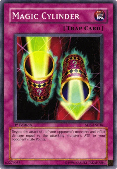 1st Edition, Common, Normal Trap, Structure Deck: Spellcaster's Judgment, Trap, Unlimited Magic Cylinder [SD6-EN036] Common - Trading Card World